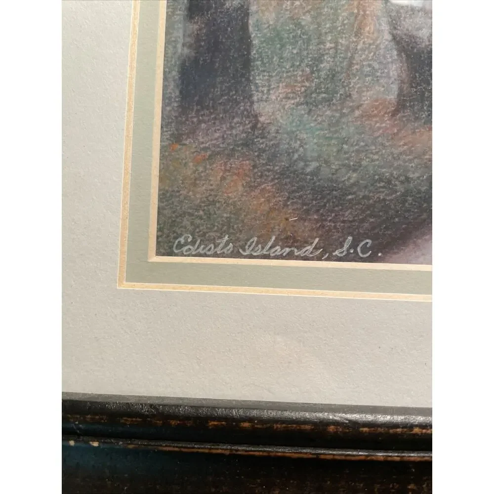 Nina Uccello Edists Island SC Framed Art Signed - Picture 3 of 6